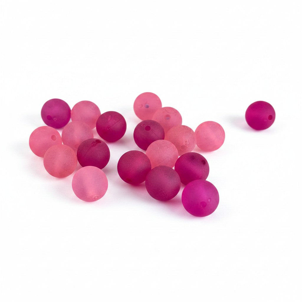 Frosted Acrylic Bead - Size 16mm