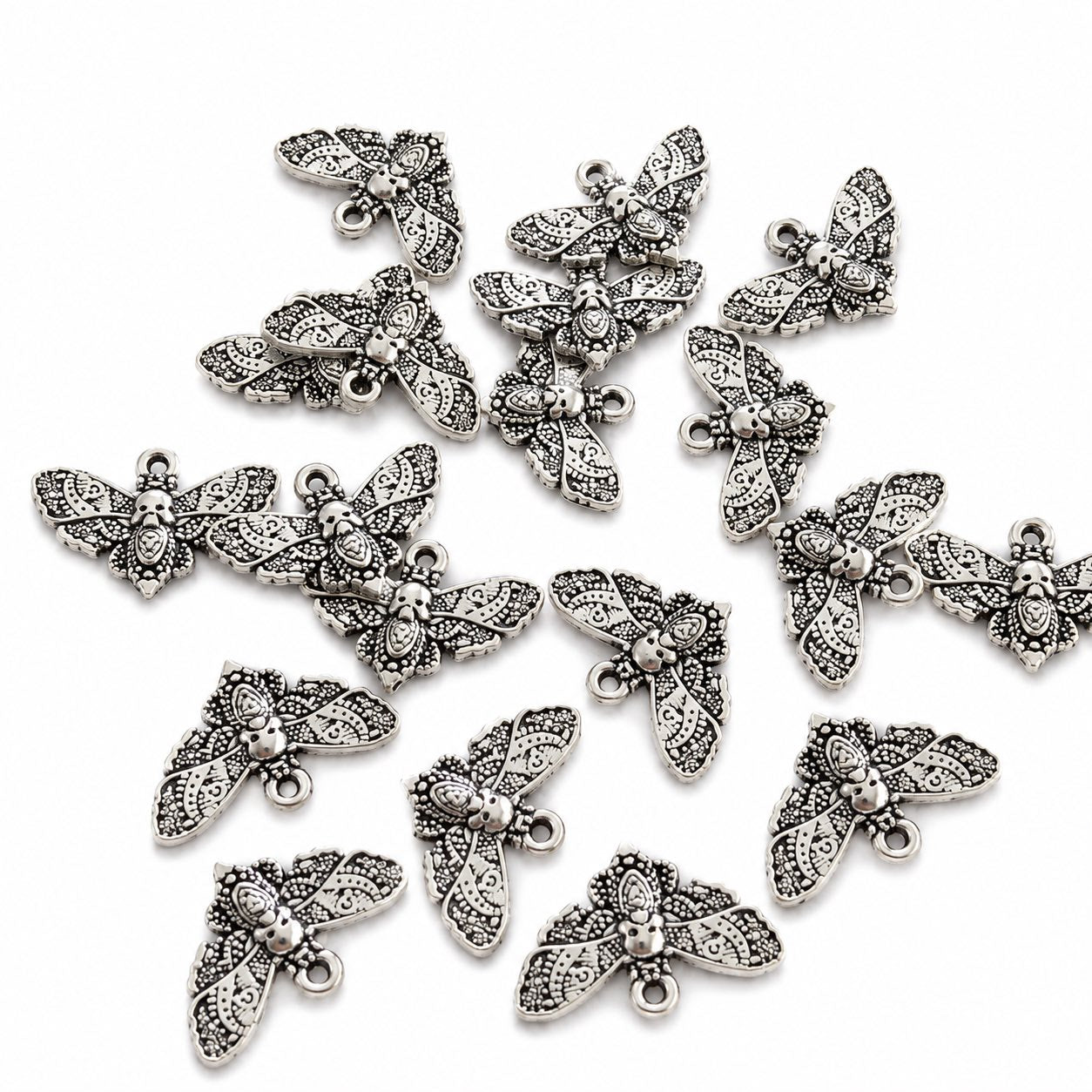 Moth Charm - Size 20x15mm