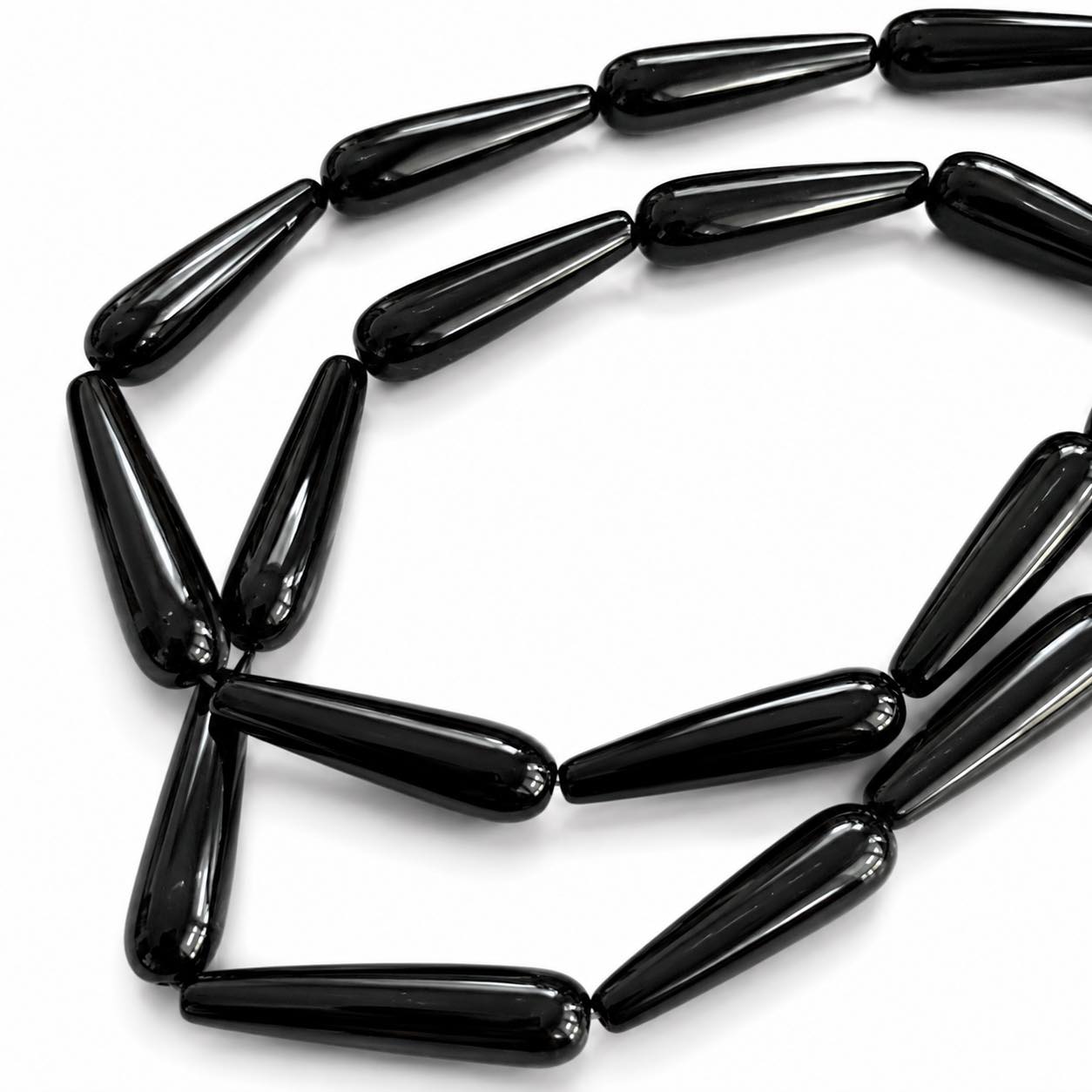 Strand of Agate Spike Gemstone Beads - Size 30mm