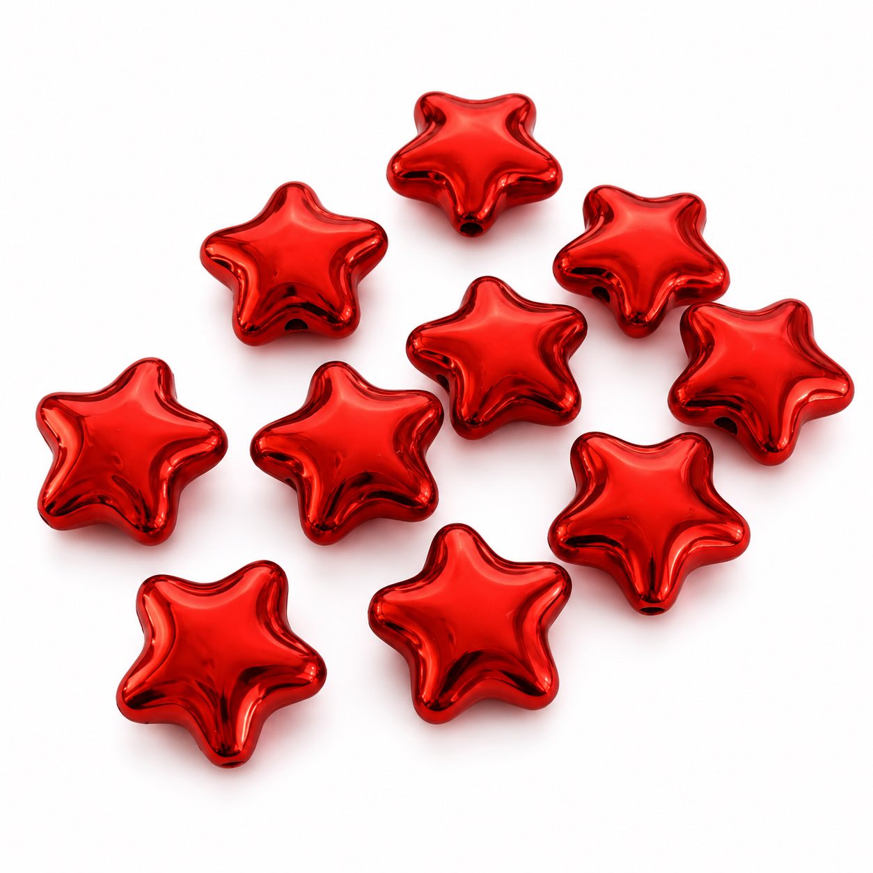 Acrylic Star Balloon Style Beads