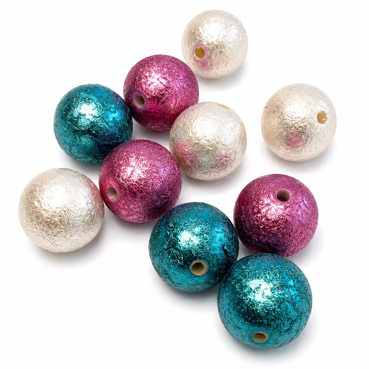 Textured Acrylic Beads - Size 20mm