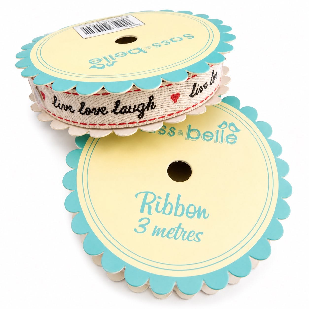 Live Laugh Love Ribbon - 3 Metres