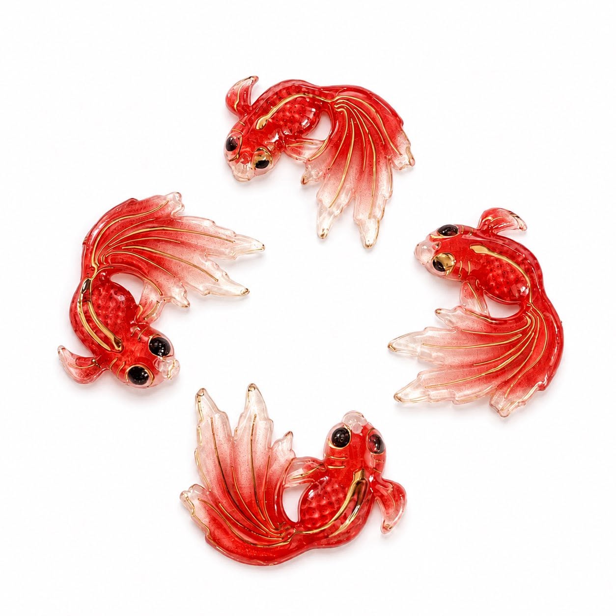 Fish Acrylic Pendants - Size 30x25mm