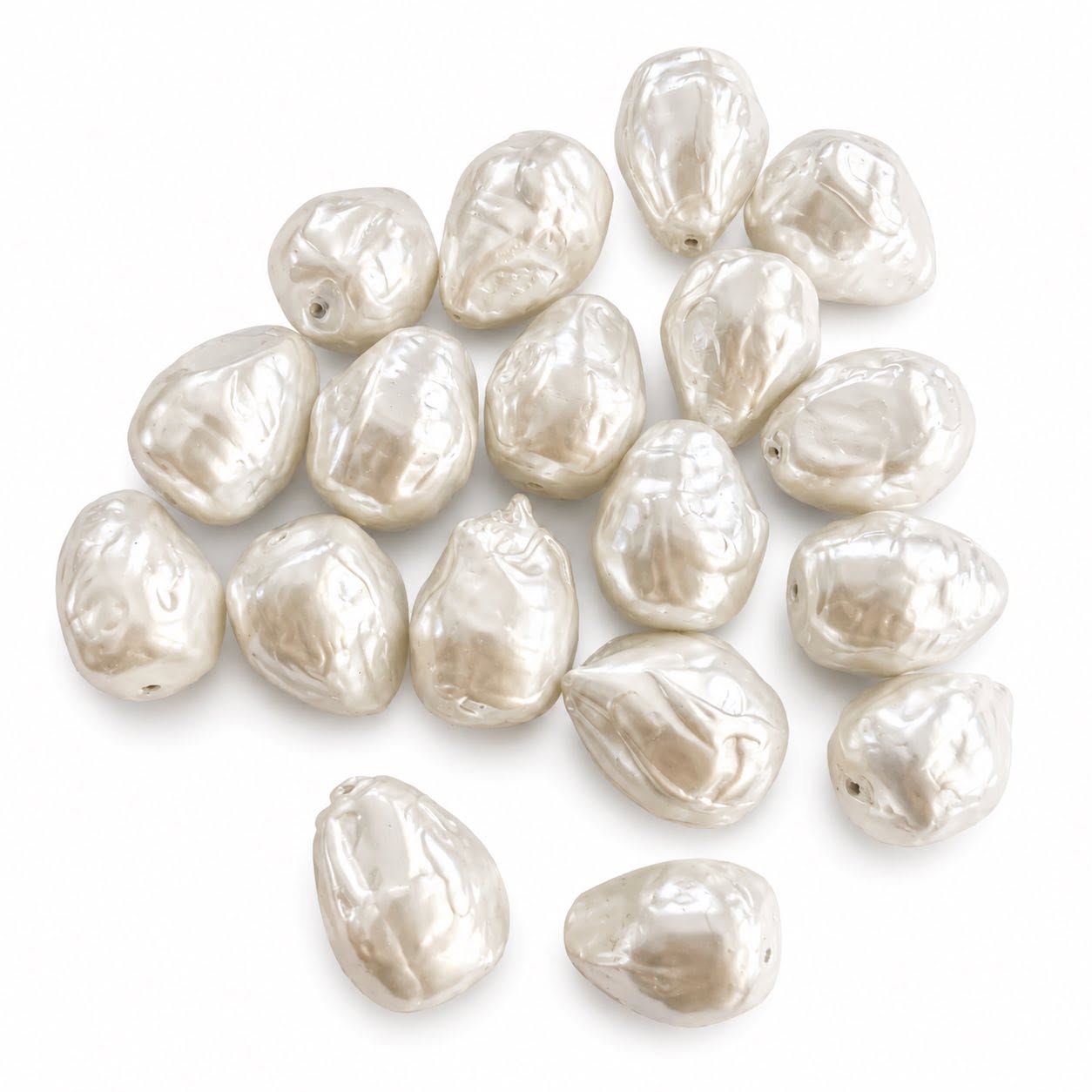 Large Faux Pearl Beads