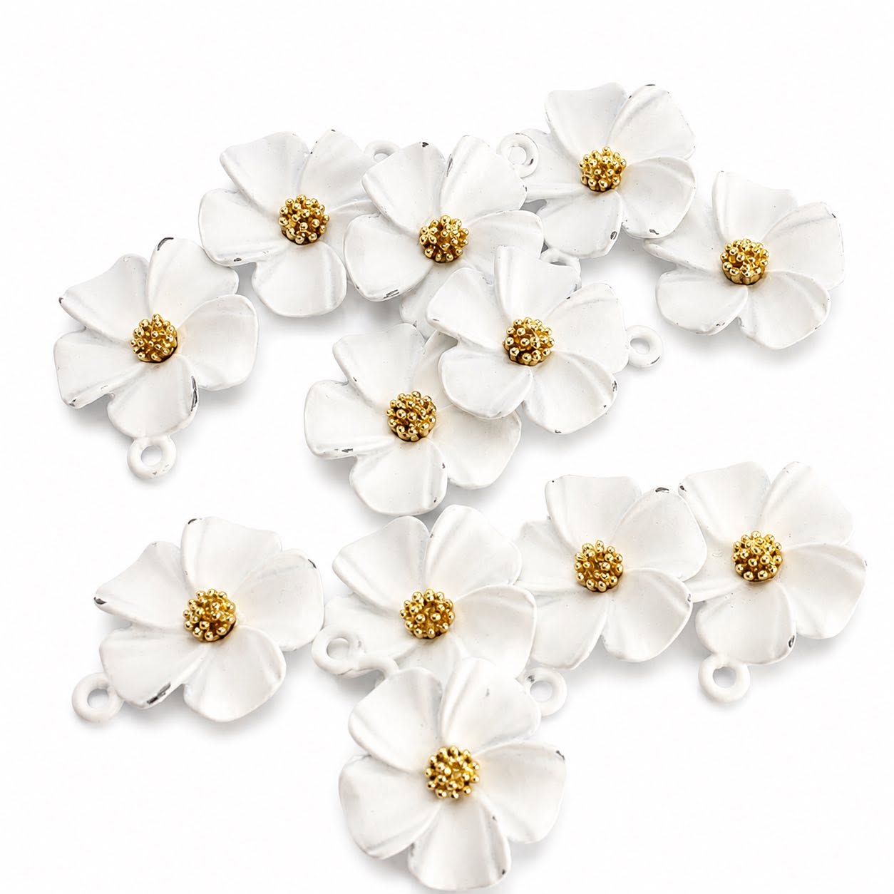 Flower Enamel Charm - Size 20mm
