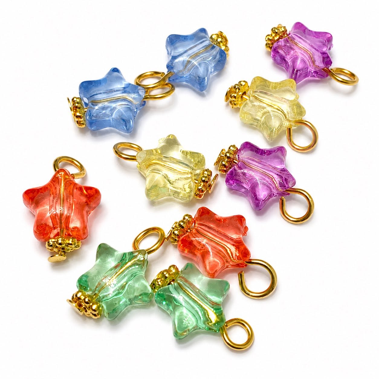 Star Acrylic Charms - 10 Pack