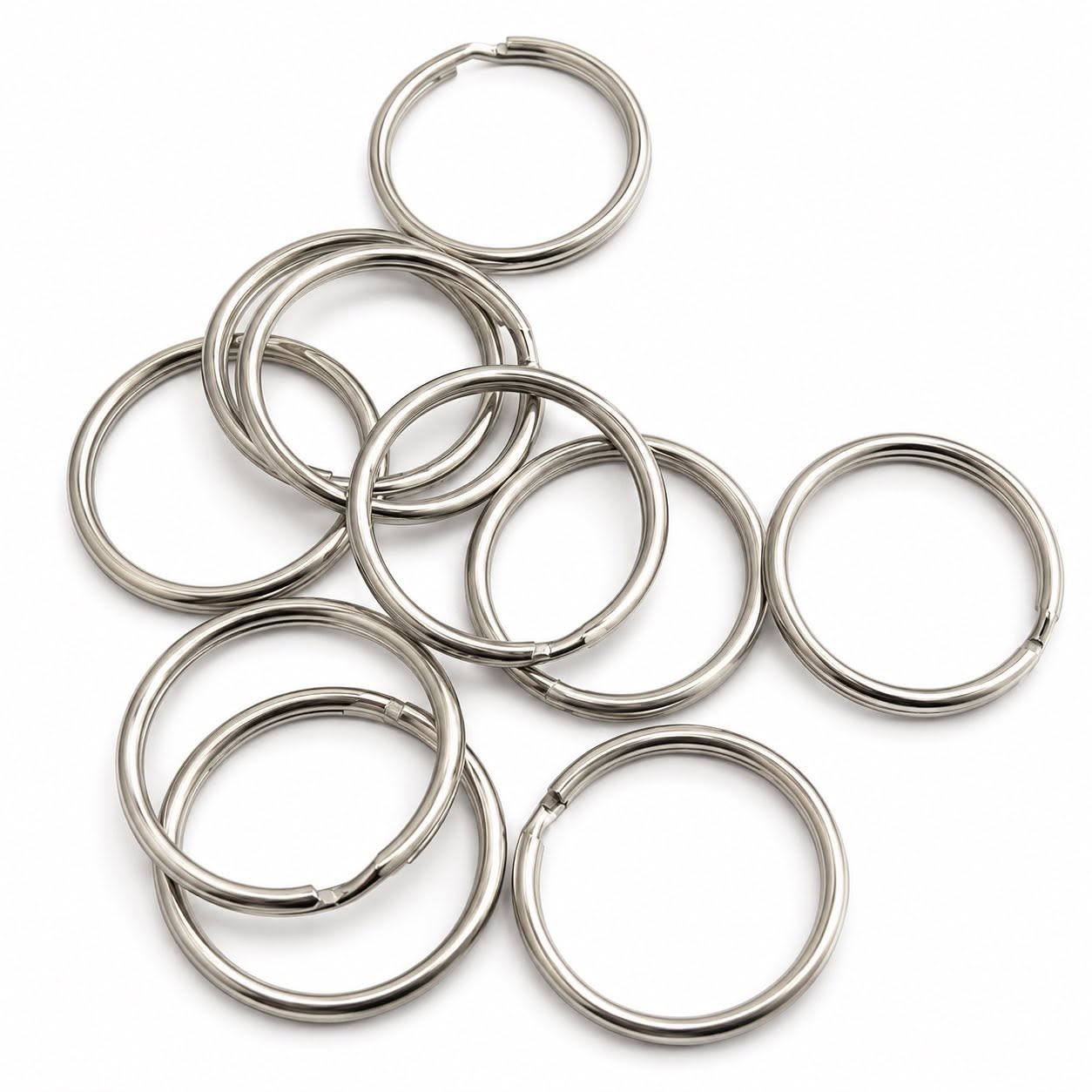 Keyring Split Ring - 10 Pack