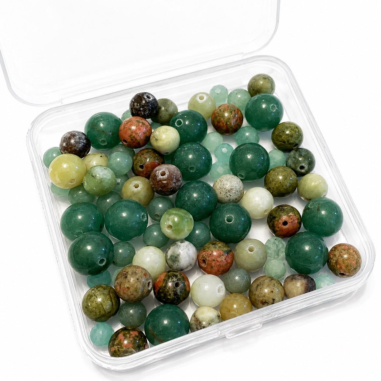 Box of Mixed Gemstone Beads