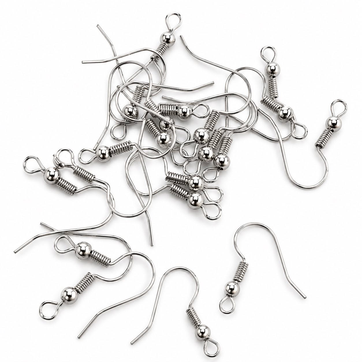 Silver Plated Earrings - 10 Pairs