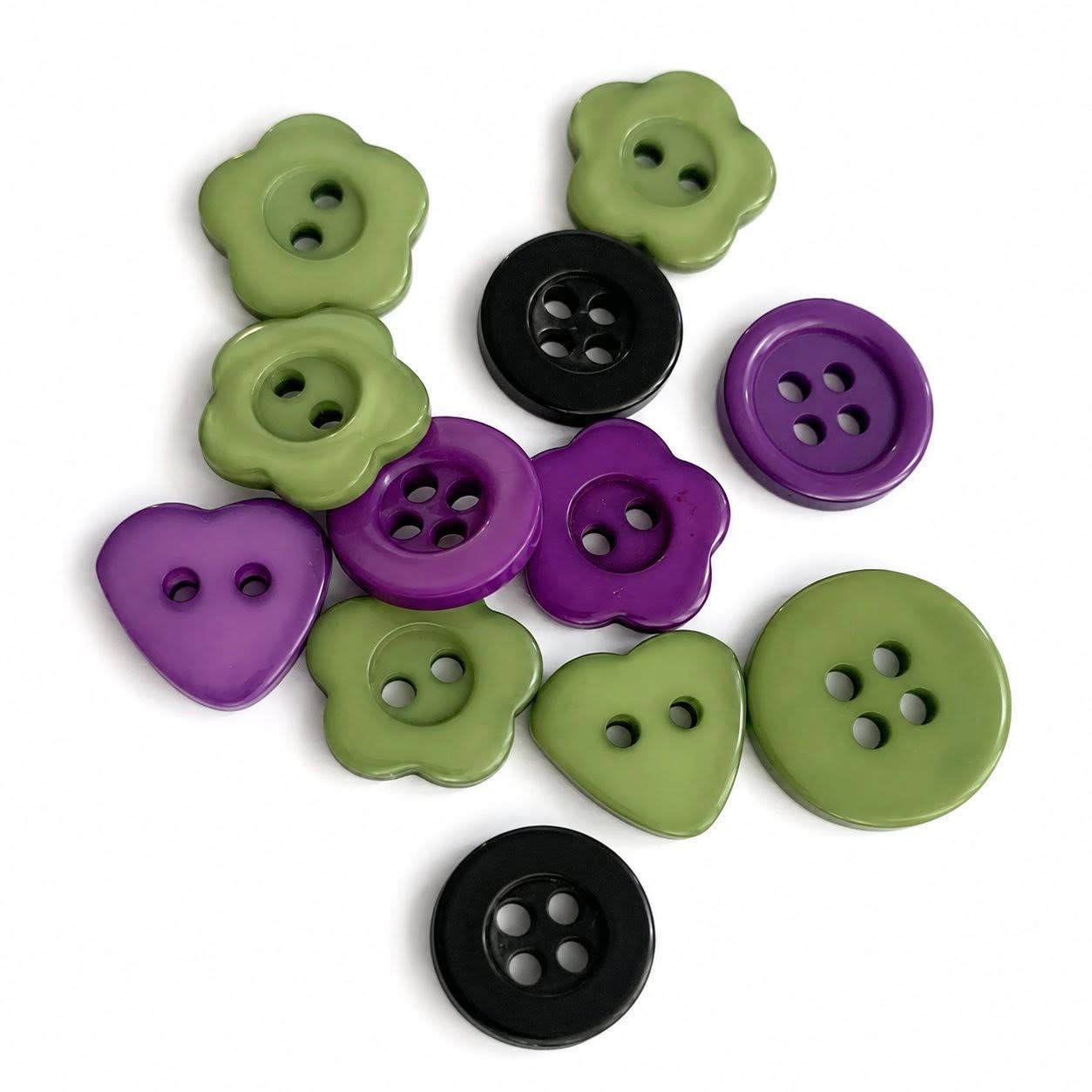 Mixed Buttons - 12 Pack