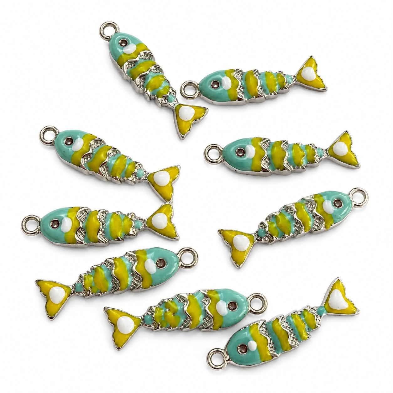 Fish Enamel Charm - Size 30mm