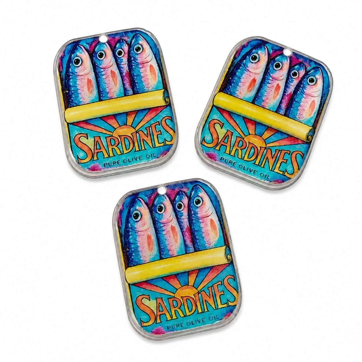 Sardines Acrylic Pendant - Size 35mm