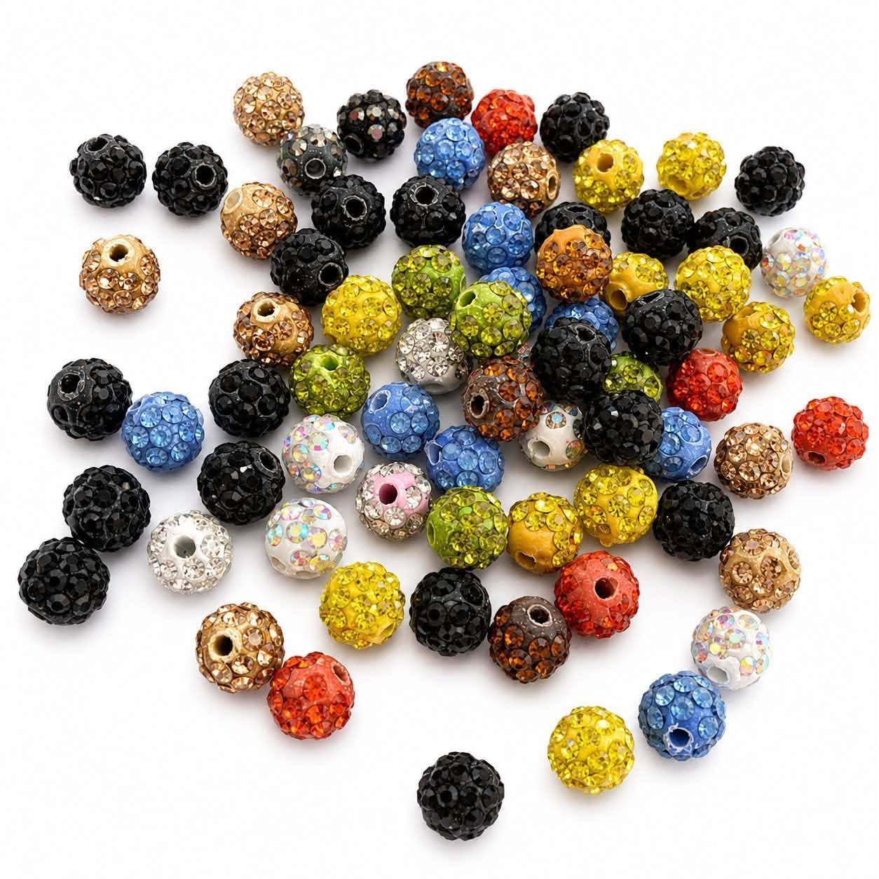 Rhinestone Bead - Size 8mm randomly selected