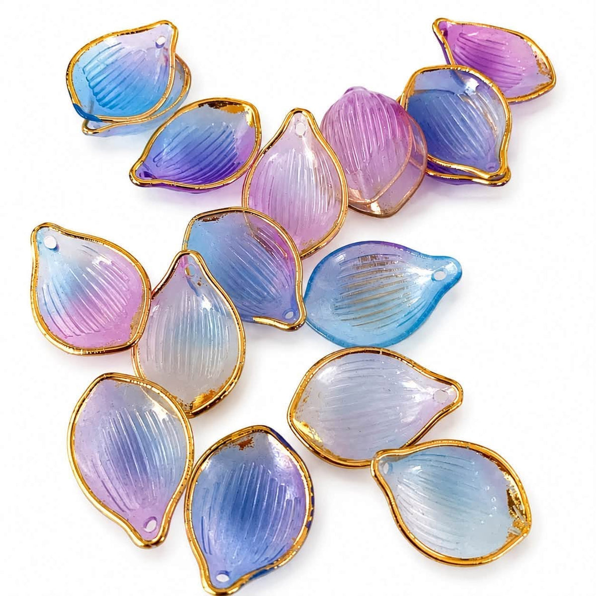 Leaf Acrylic Beads - Size 22mm