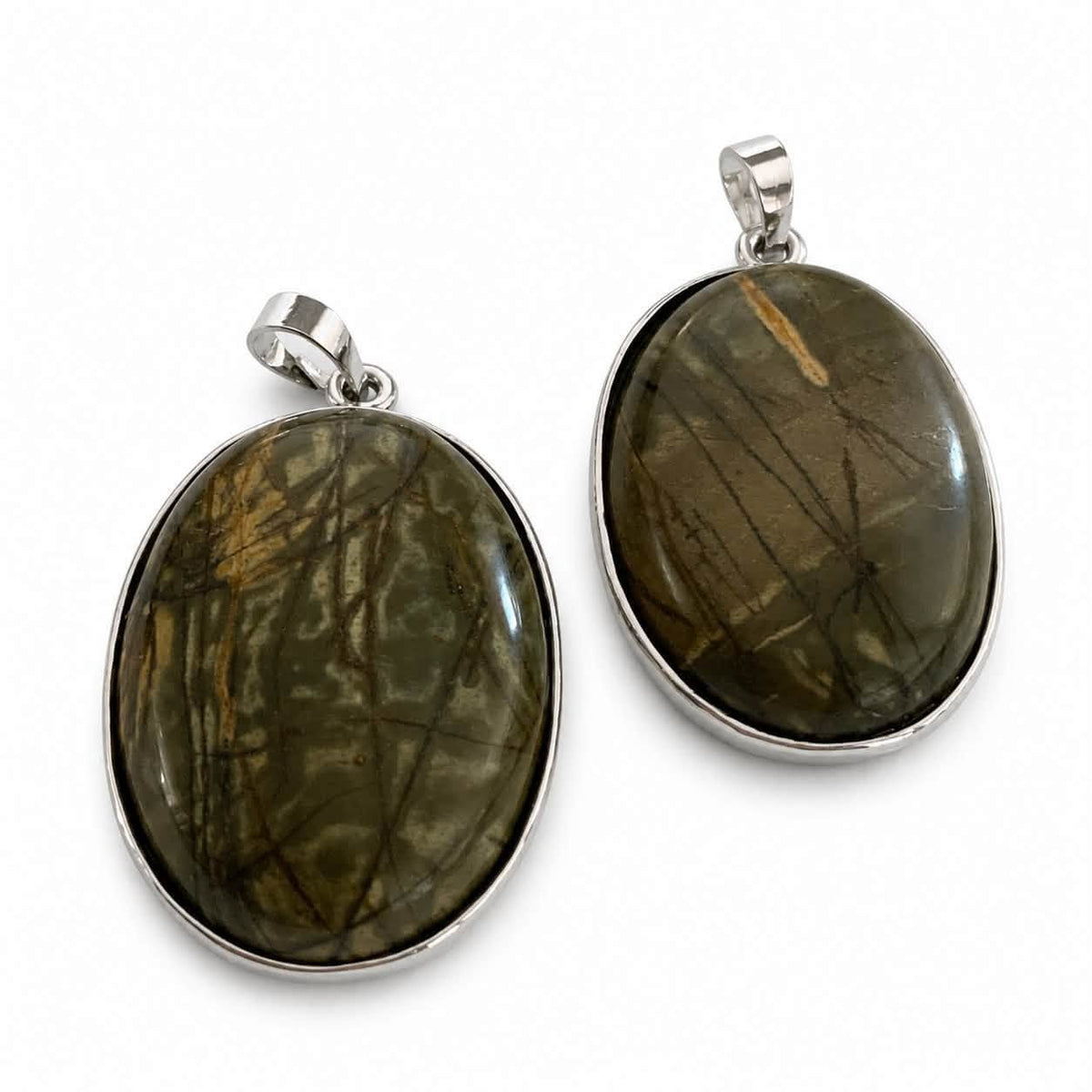 Picasso Jasper Gemstone Pendant - Size 50mm