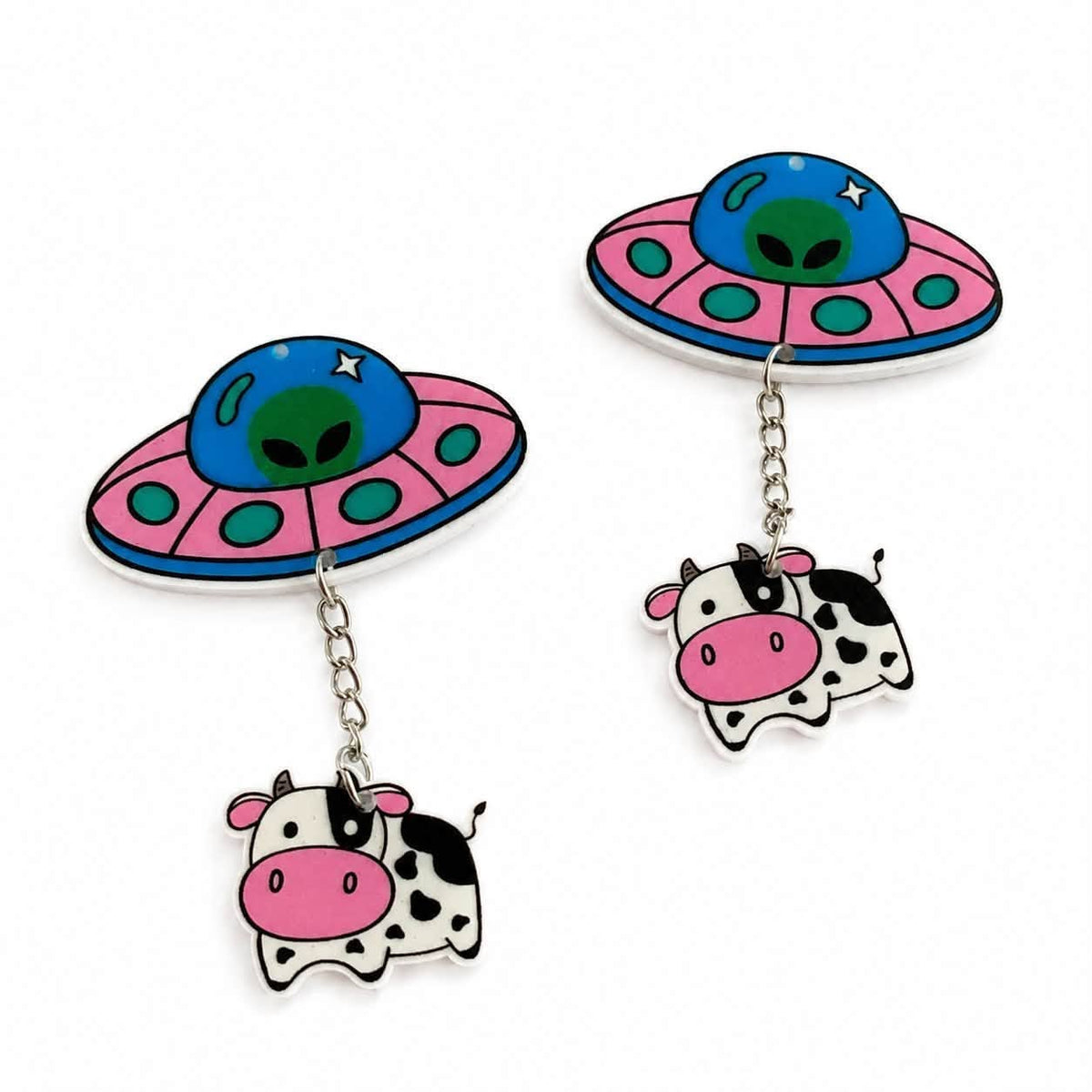 Cow Spaceship Pendant - Size 60mm