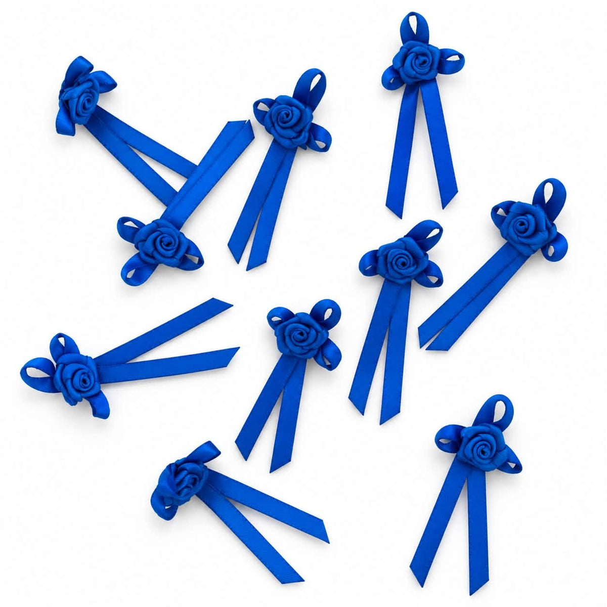 Royal Blue Ribbon Bows - 10 Pack