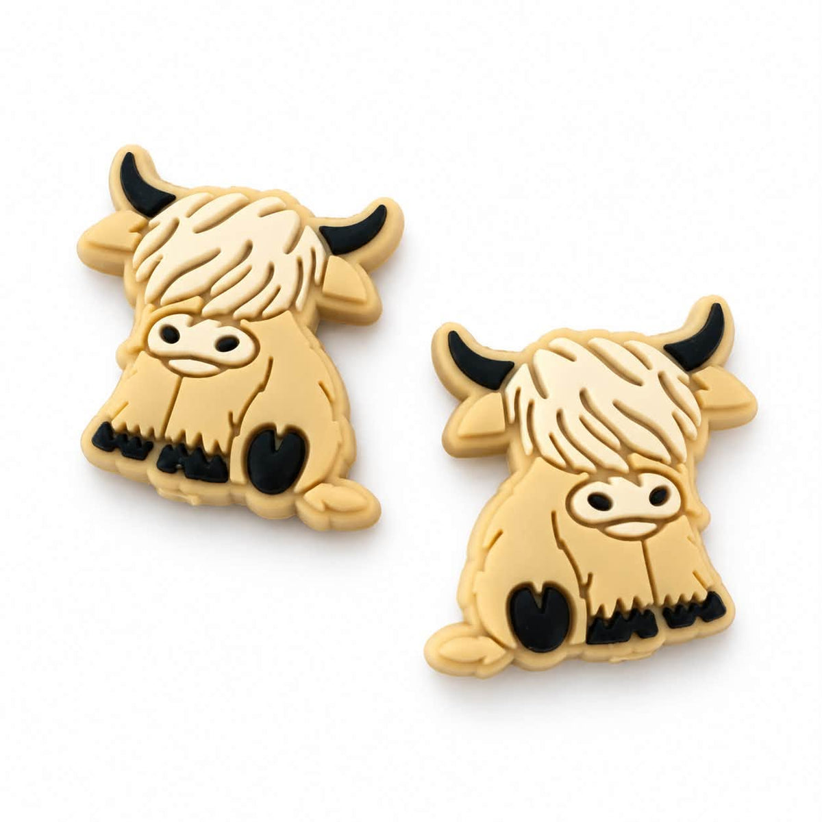 Highland Cow Silicone Beads - Size 30mm