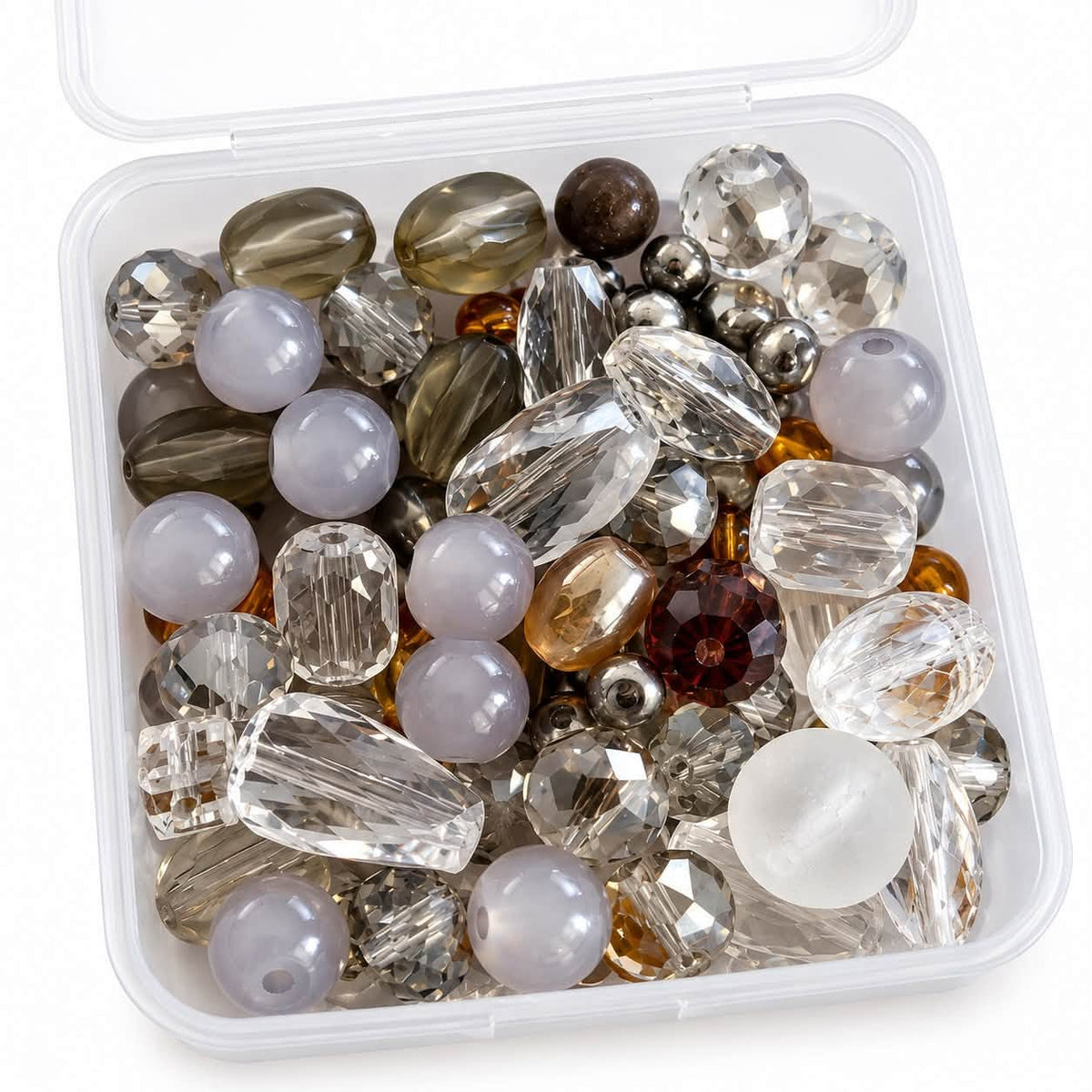 Box of Mixed Glass Beads