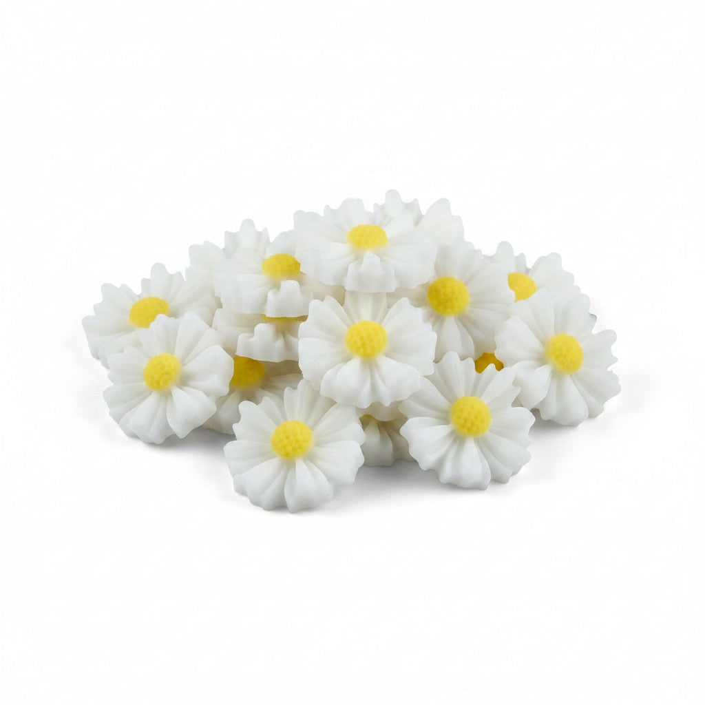 Daisy Flower Acrylic Embellishments - Pack of 10
