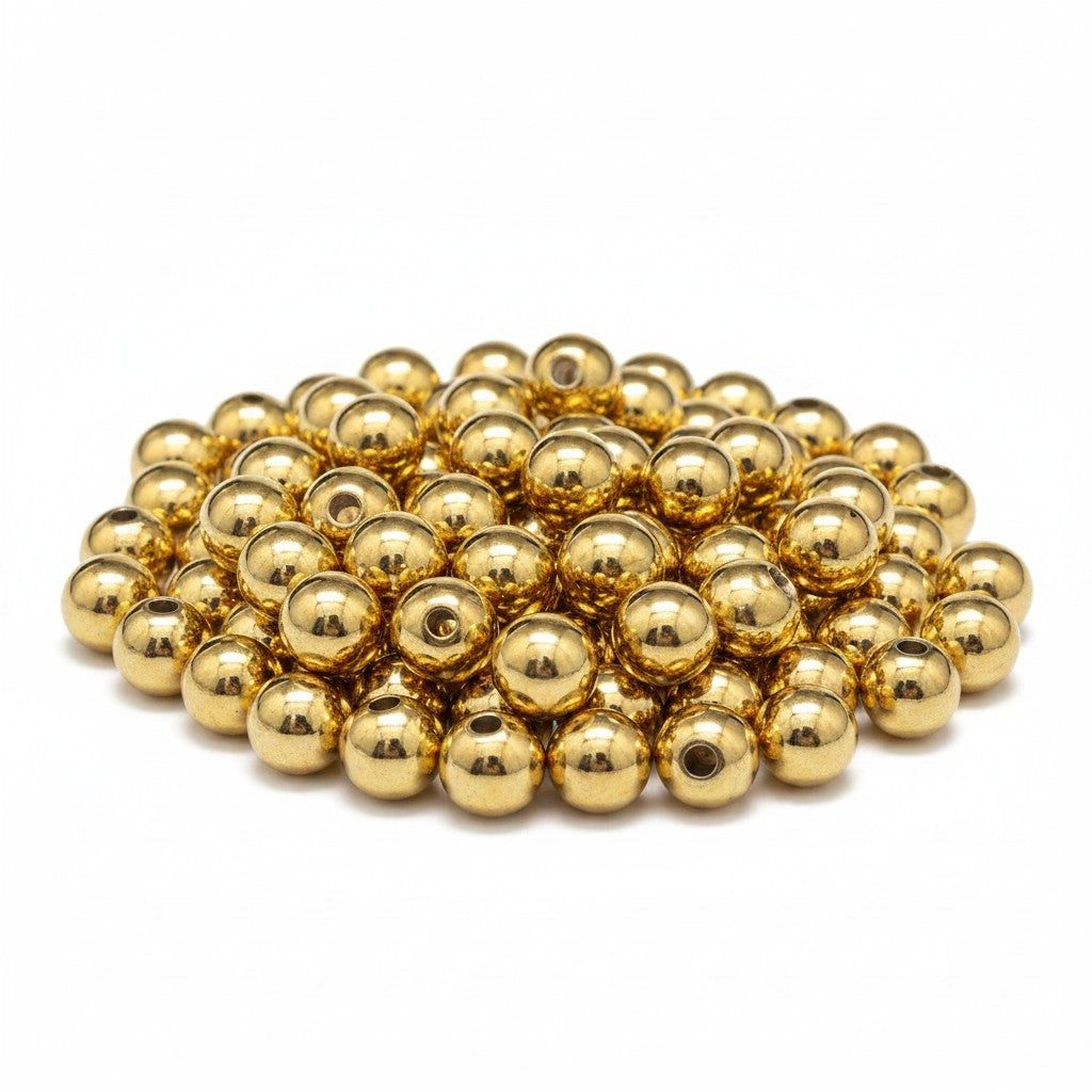 Spacer Beads - 4mm - 18k Gold Plated - Pack of 20
