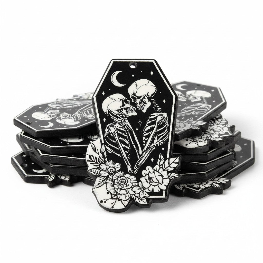 Skeleton Acrylic Pendant - Size 45x26.5mm