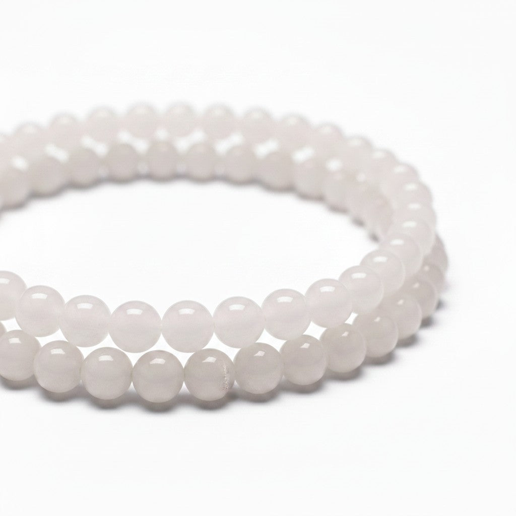 Strand of Jade Gemstone Beads - 6mm