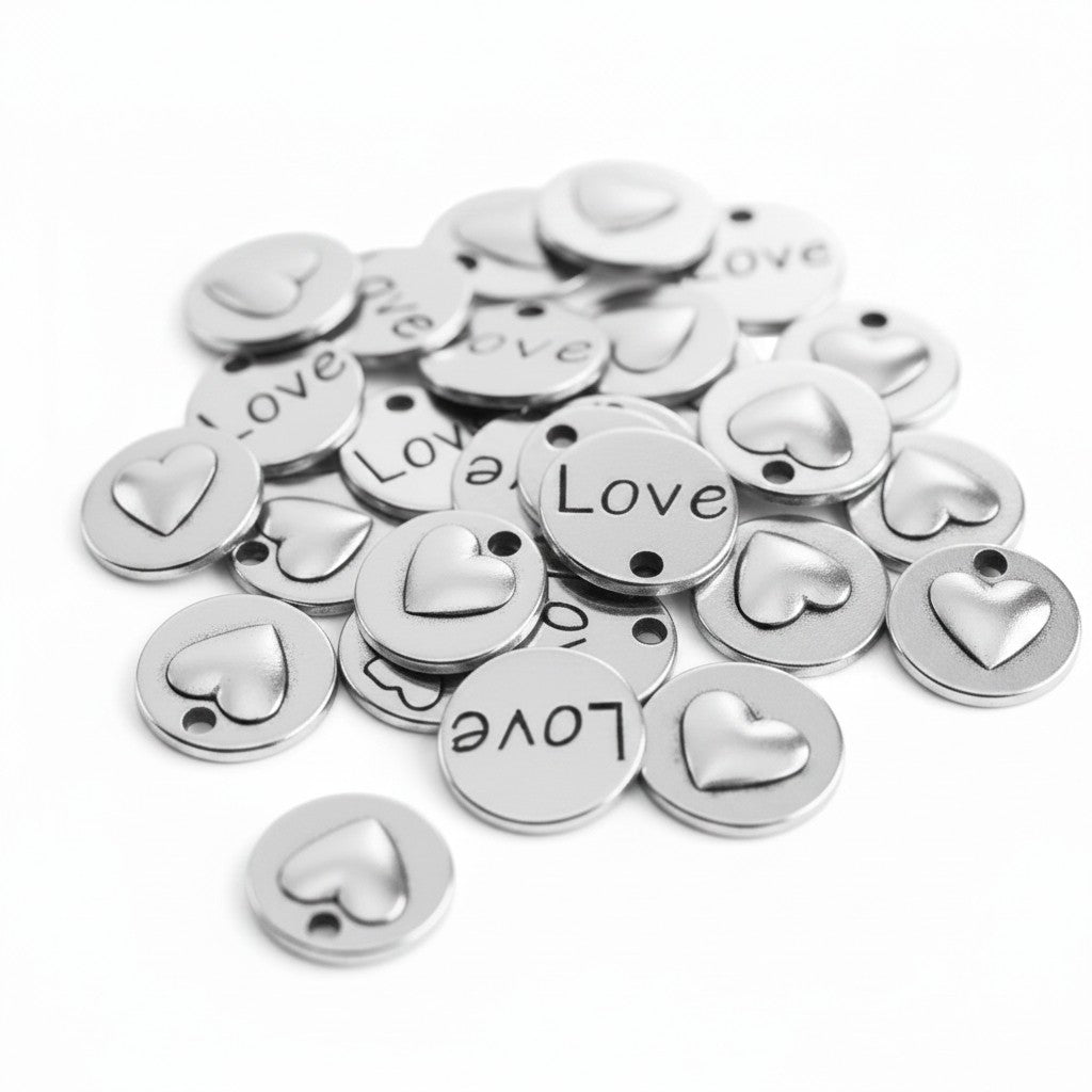 Love Double Sided Charms - Pack of 10