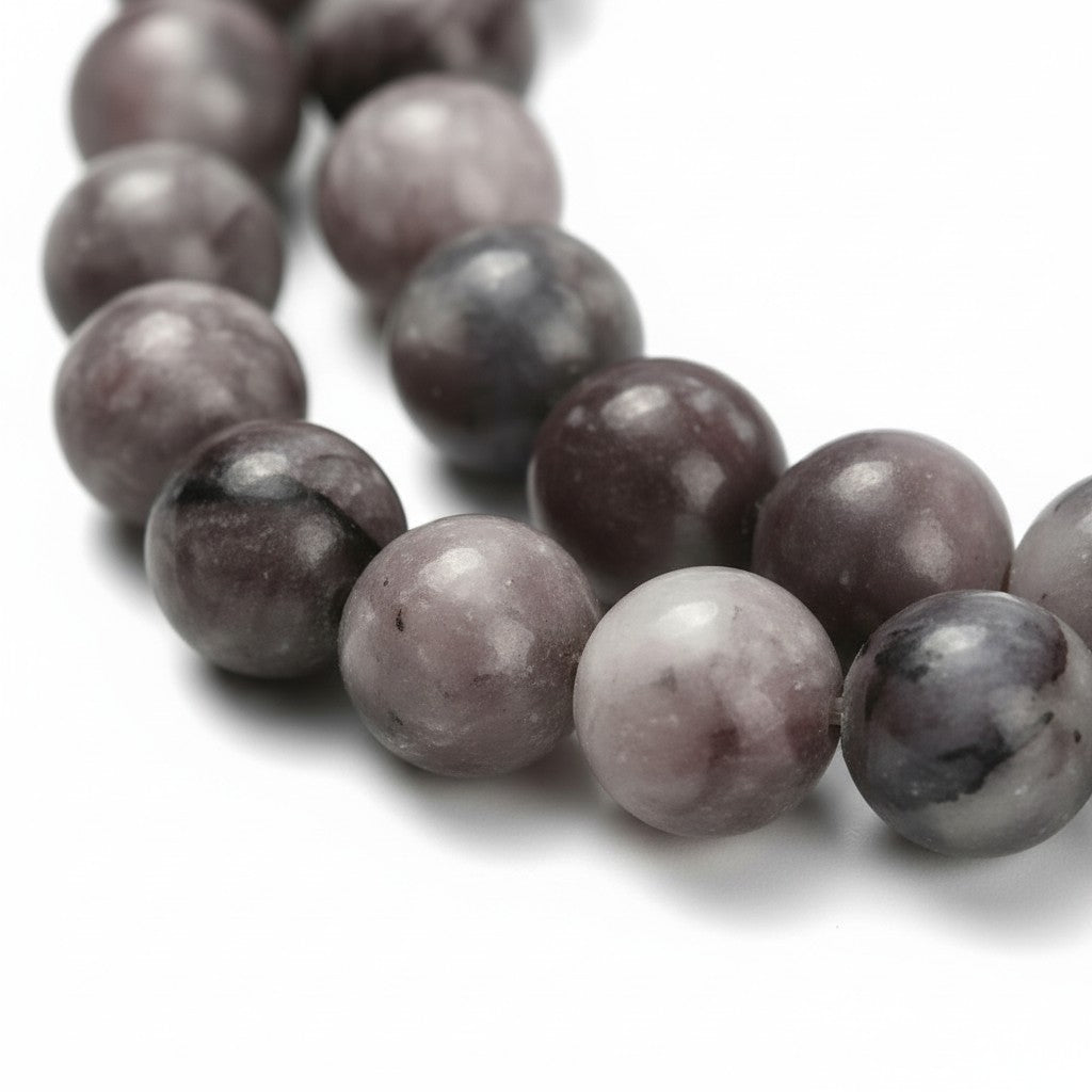 Strand of Lepidolite Gemstone Beads - 8mm