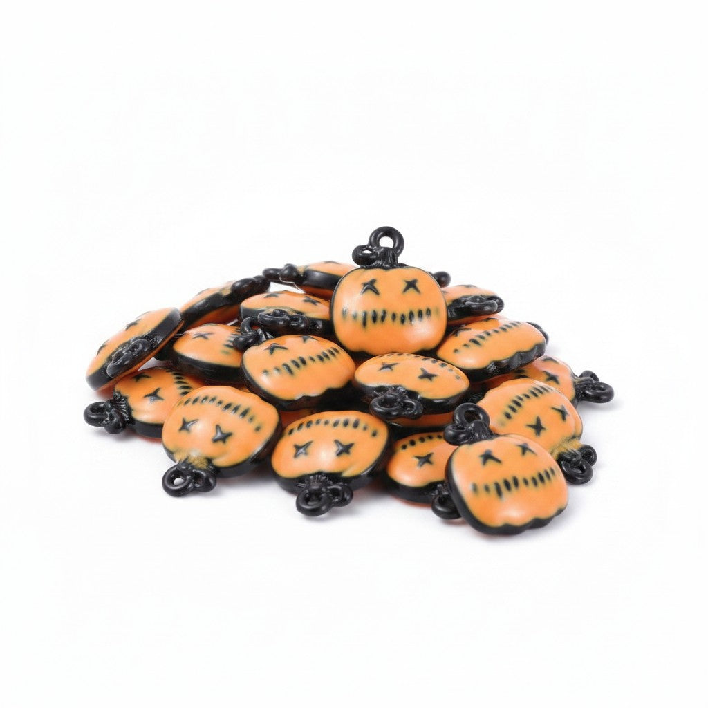 Pumpkin Enamel Charm