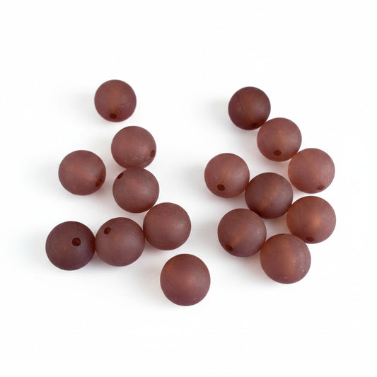 Frosted Acrylic Bead - Size 16mm
