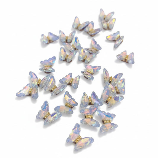 Butterfly with Glass Embellishment - Size 12mm