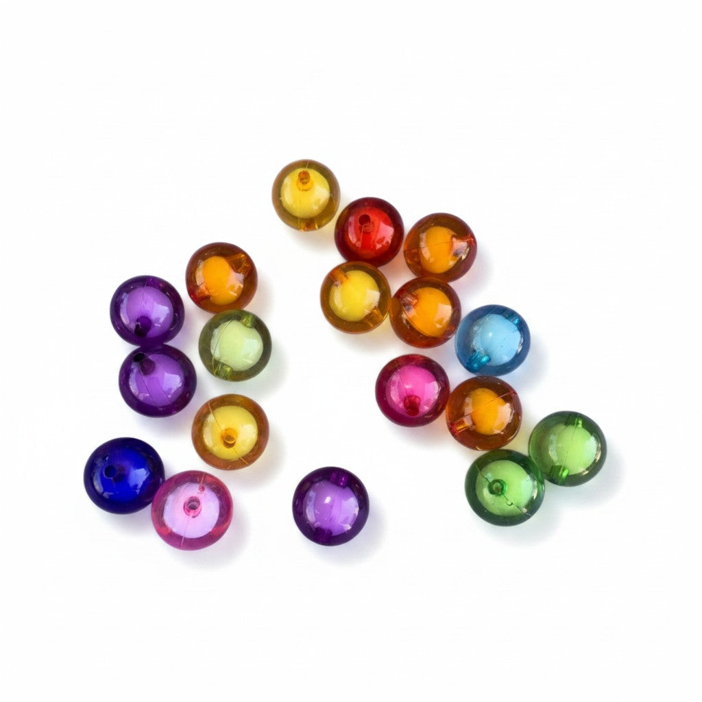Mixed Colour Acrylic Bead - Size 16mm