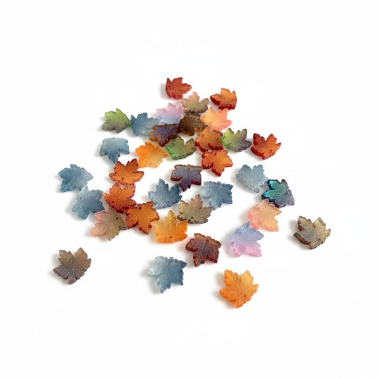 Maple Leaf Glass Bead - Size 15mm