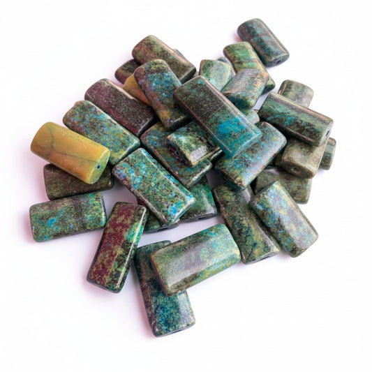 Chrysocolla Gemstone Bead - Size between 20x40mm