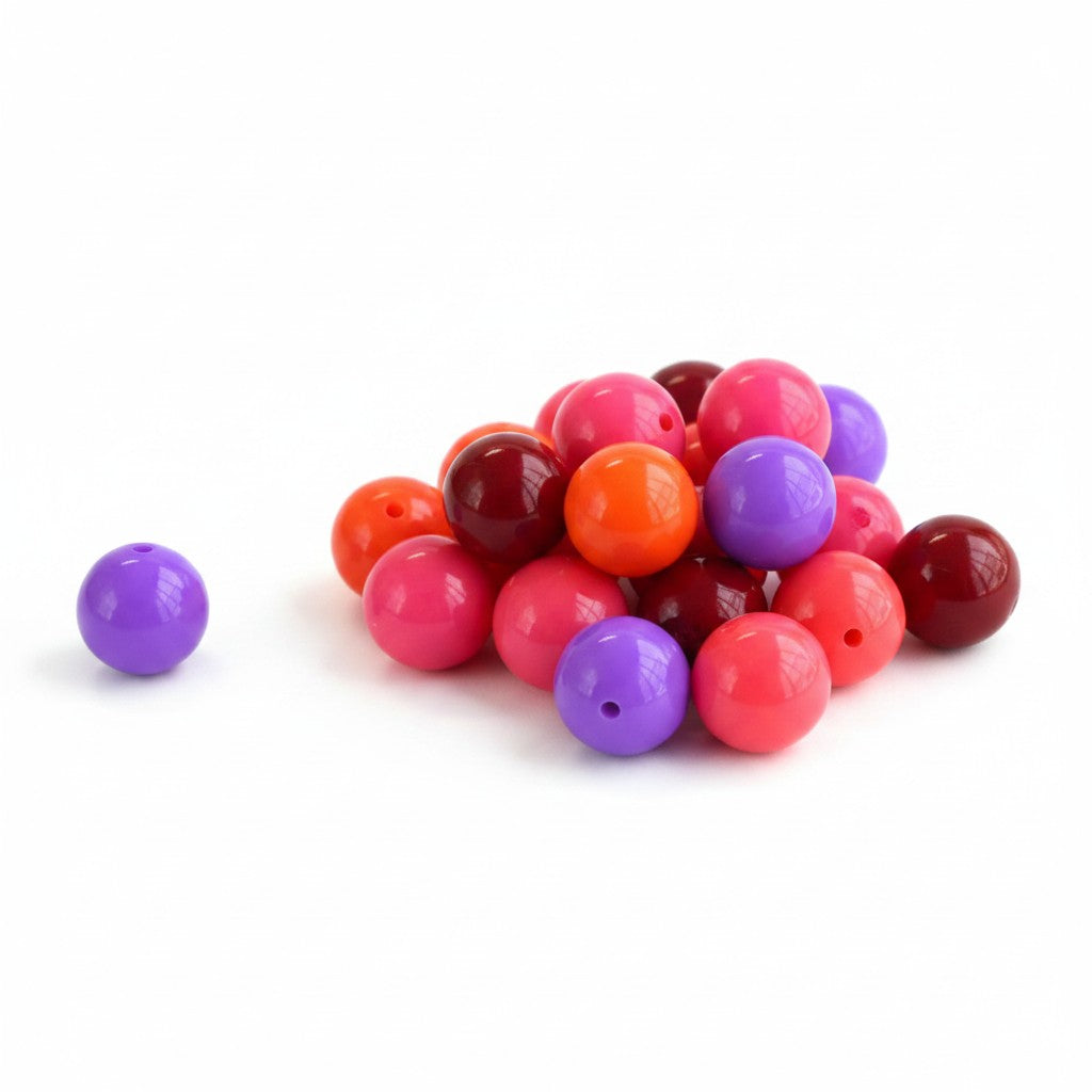 Smooth Acrylic Bead - Size 16mm