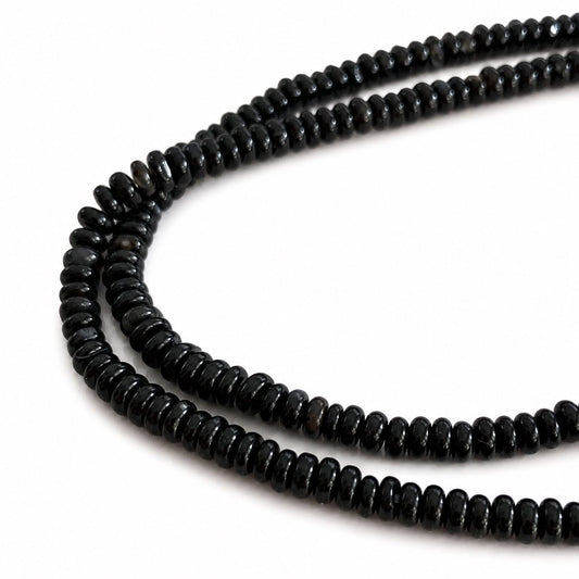 Strand of Agate Rondelle Gemstone Beads - Size 4mm