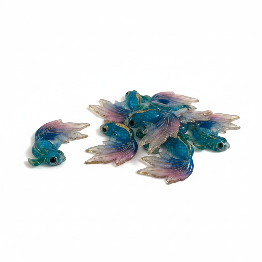 Blue Fish Embellishments - Size 30x25mm