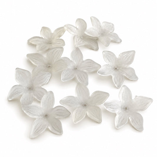 Flower Acrylic Beads - 10 Pack