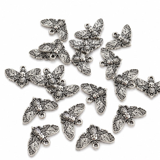 Moth Charm - Size 20x15mm