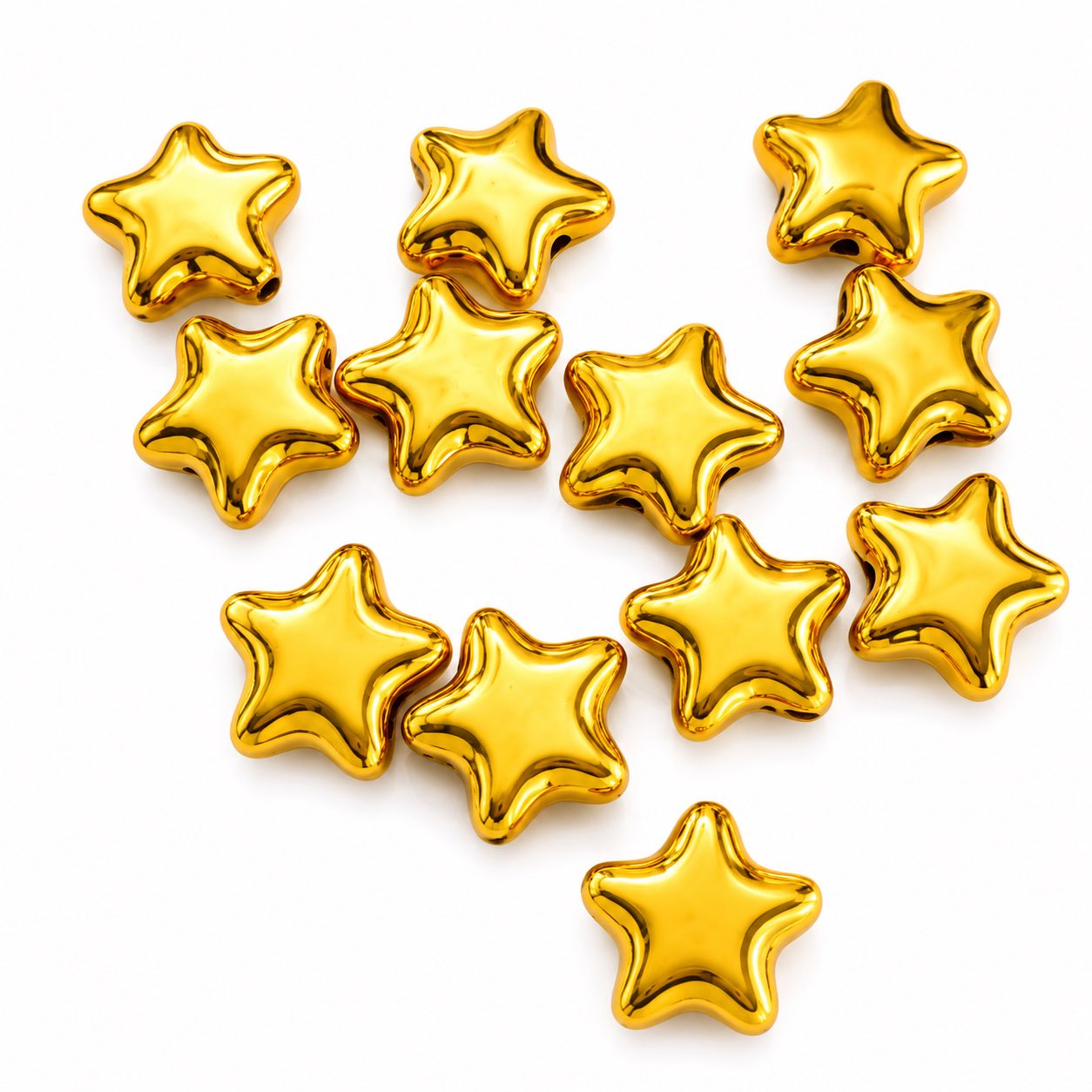 Acrylic Star Balloon Style Beads