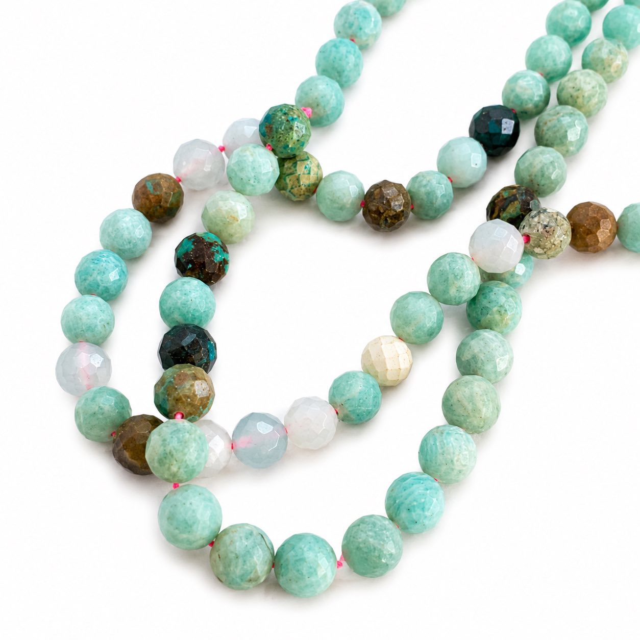 Strand of Mixed Gemstone Beads - Size 8mm