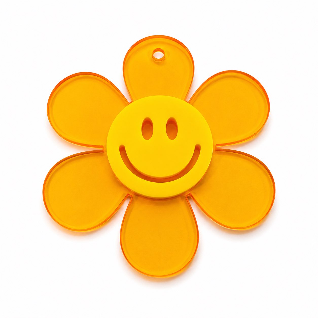 Smile Flower Acrylic Pendants