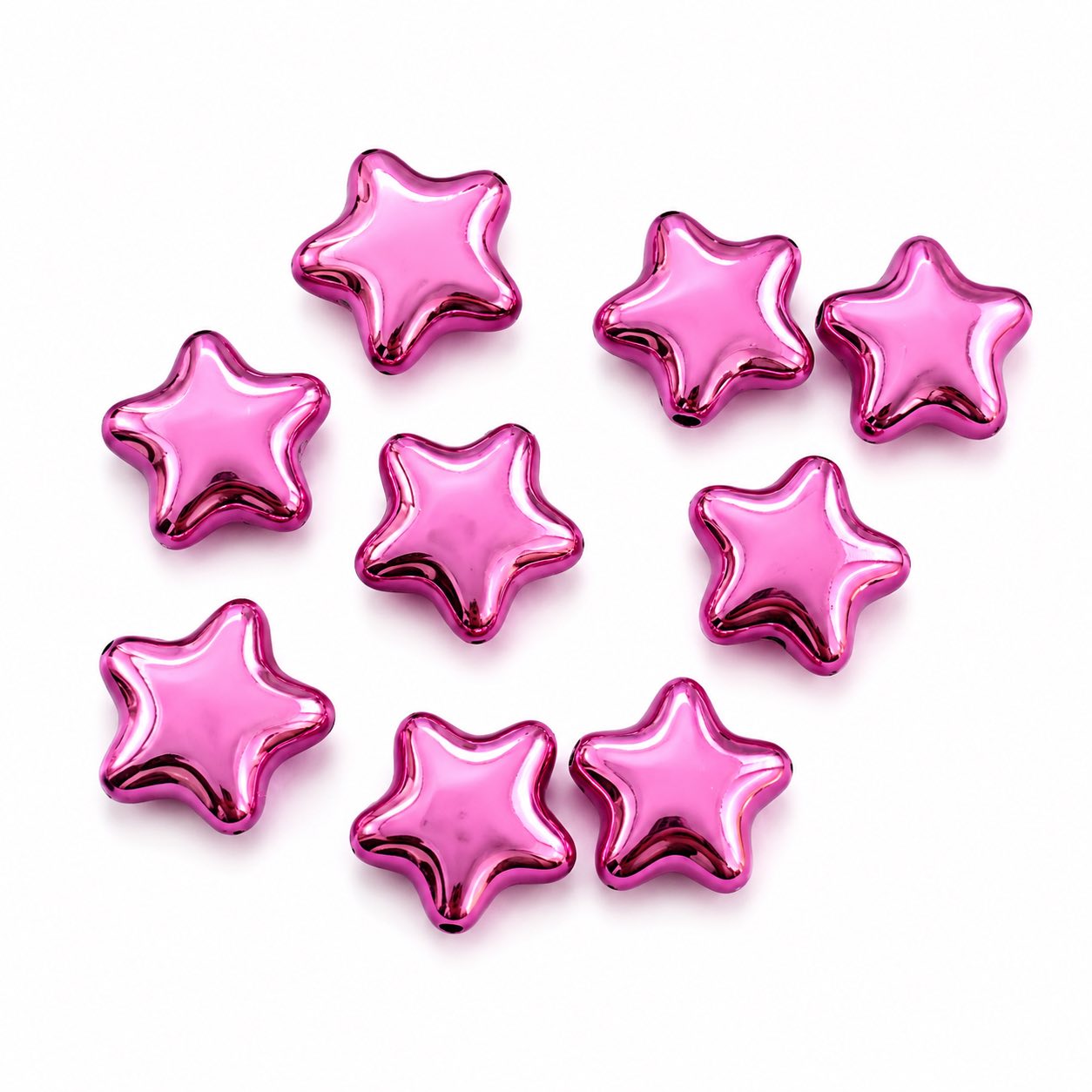 Acrylic Star Balloon Style Beads