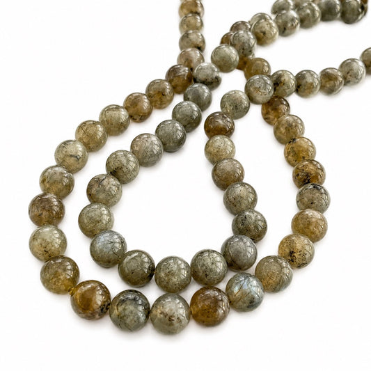 Strand of Labradorite Gemstone Beads - Size 8mm