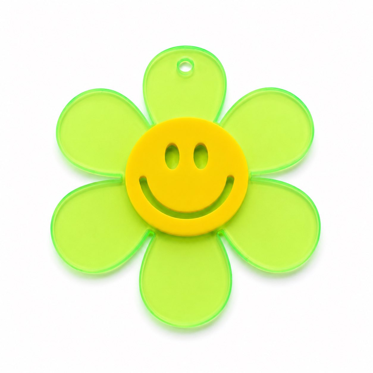 Smile Flower Acrylic Pendants