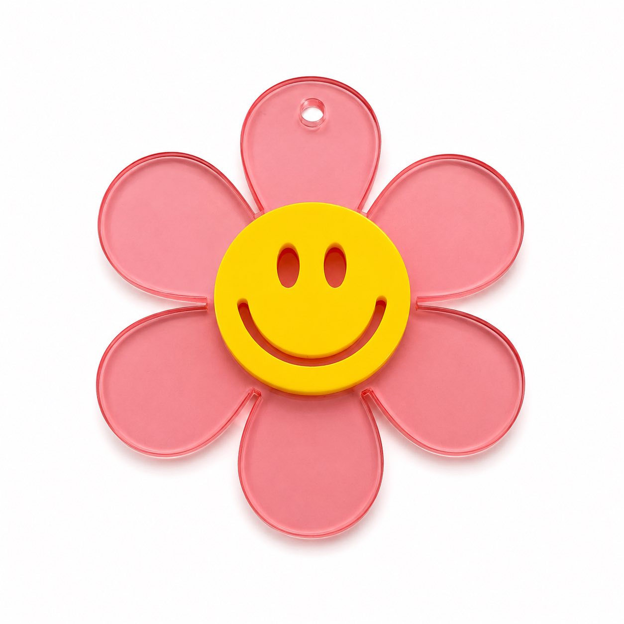 Smile Flower Acrylic Pendants