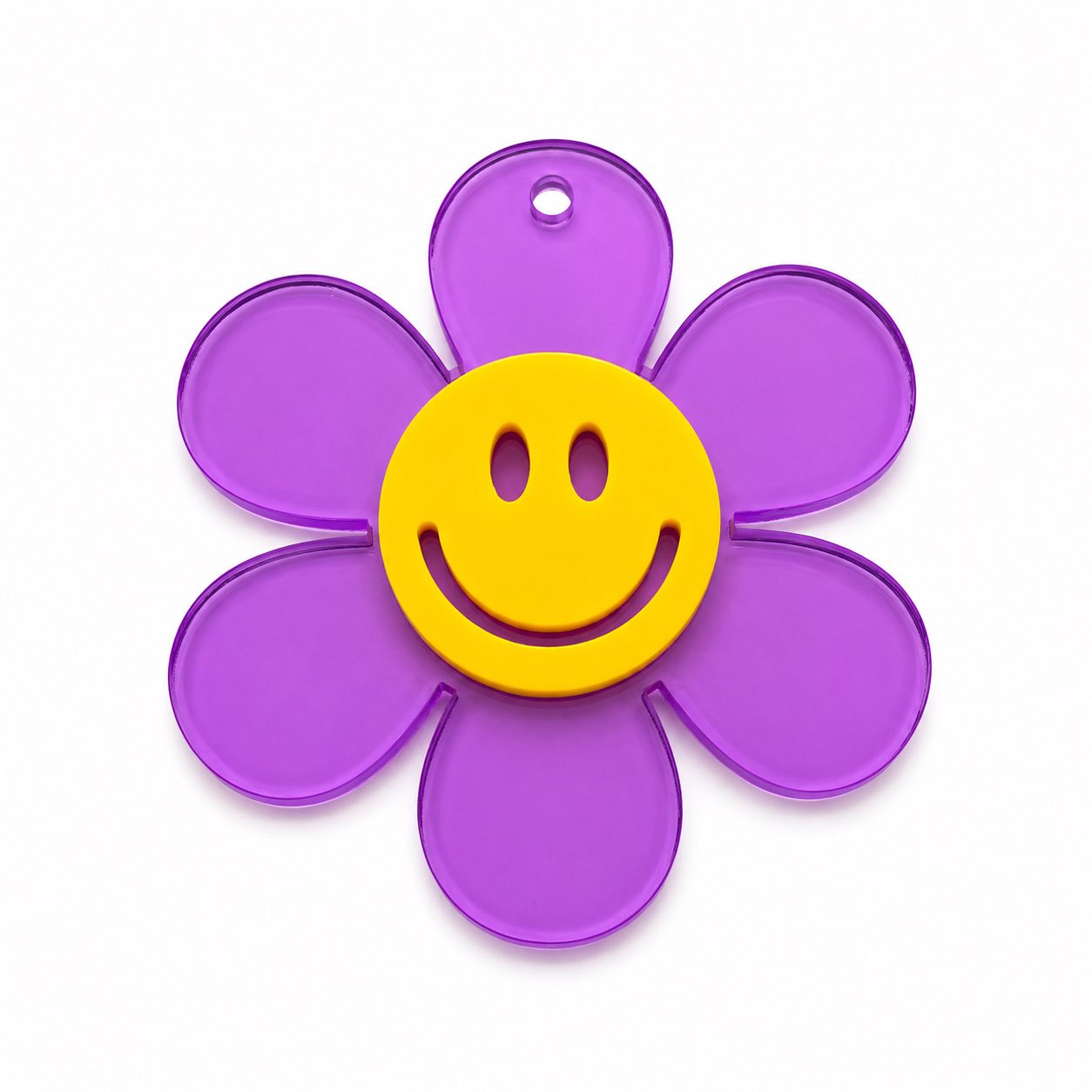 Smile Flower Acrylic Pendants