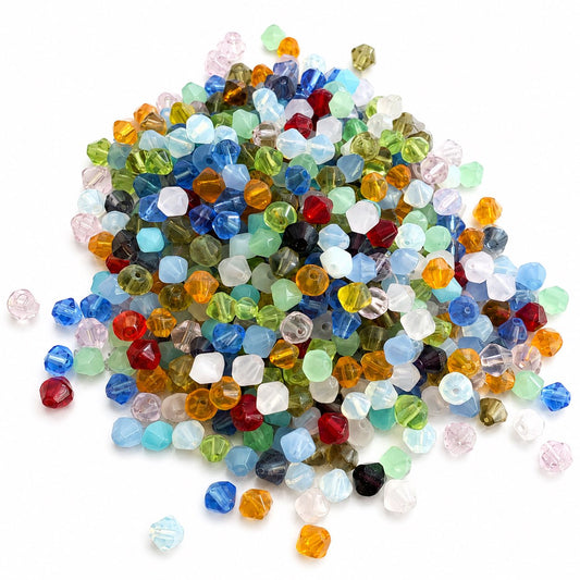 Bicone Glass Beads - 40grams