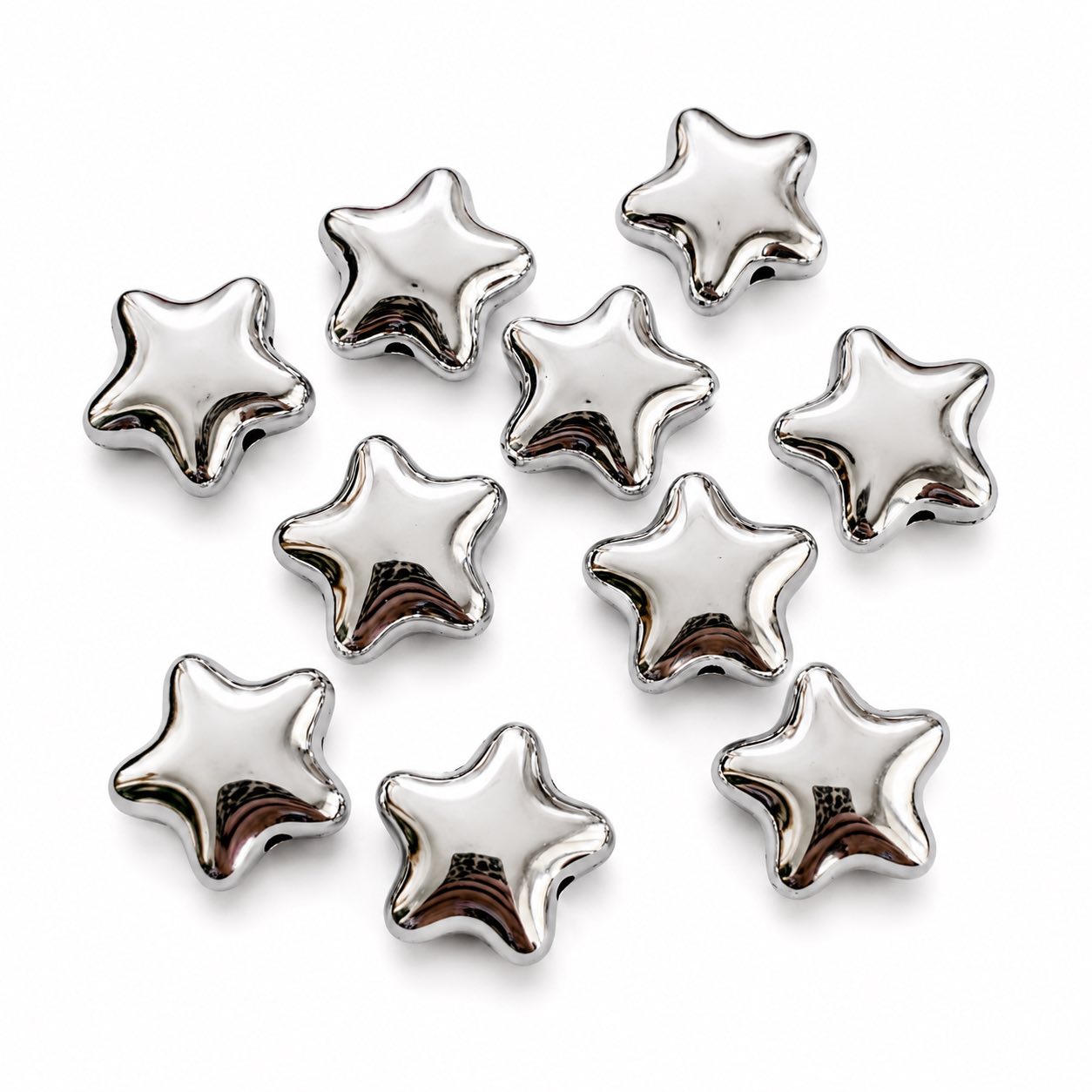 Acrylic Star Balloon Style Beads